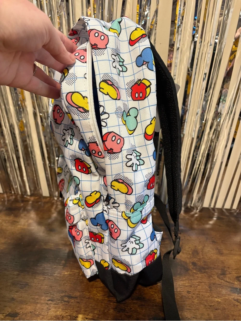 Disney Parks Full Size Backpack with Mickey Mouse Symbols!